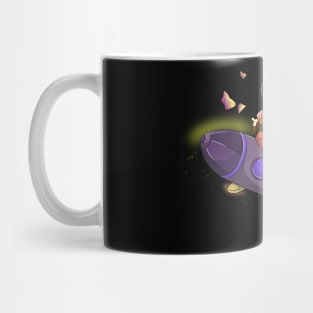 Zombie Space Cat Astronaut Mug